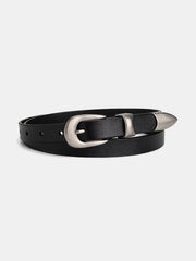 Pointed Tip Detail PU Leather Belt
