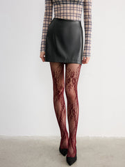 Floral Lace Fishnet Tights