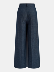 Asymmetric Wrap Wide-Leg Pants