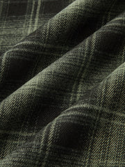 Belted Plaid Straight-Leg Pants