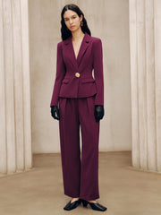 Metal Detail Tailored Blazer