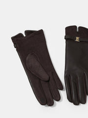 PU Leather Warm Gloves