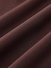 Casual Contrast Trim Flare Pants