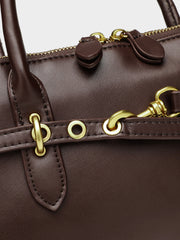 Metal Accent Vintage Shell Bag