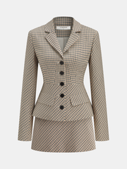 Checked Tailored Blazer
