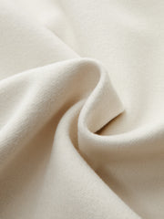 Metal Button Curved Sleeve Coat