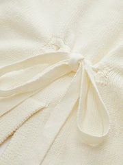 Tie-Back Button Knitted Cardigan