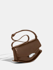 PU Leather Curved Shoulder Bag