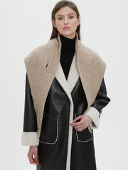 Wool-Blend Triangular Scarf