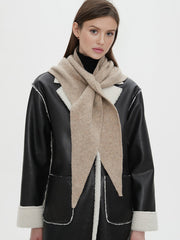 Wool-Blend Triangular Scarf