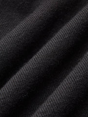 Detachable Printed Collar Knit Blouse