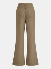 Two-Tone Paneled Flared Pants
