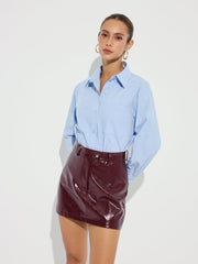 Collared Casual Long Sleeve Button-Down Shirt