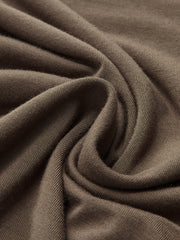 Asymmetric Neck Ruched Long Sleeve Top