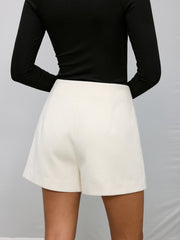 A-Line Metal Detail Mini Skort