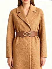 Metal Decor Elastic Wide Belt