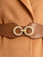 Metal Decor Elastic Wide Belt