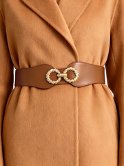 Metal Decor Elastic Wide Belt