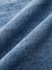 Velvet Jacquard Paneled Denim Jacket