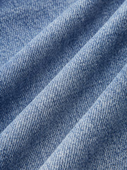 Denim Curved-Leg Jeans