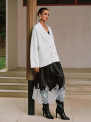 Double-Breasted Oversized Cardigan