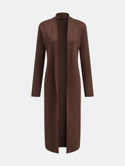 Three-Piece Knit Turtleneck Top Cardigan Pants Set