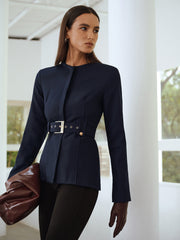 Tailored Belted Blazer