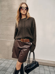 Cable Knit Loose Sweater