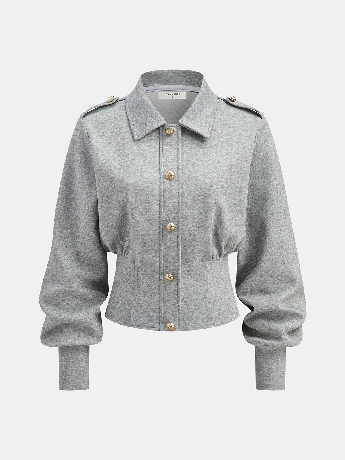 Metal Button Collared Jacket