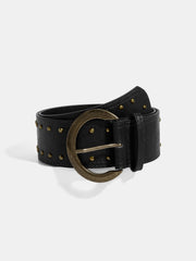 Studded Detail Wide Belt