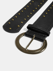 Studded Detail Wide Belt