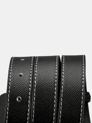 Metal Buckle Leather Thin Belt