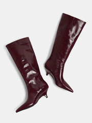 Pointed Toe Knee-High Boots