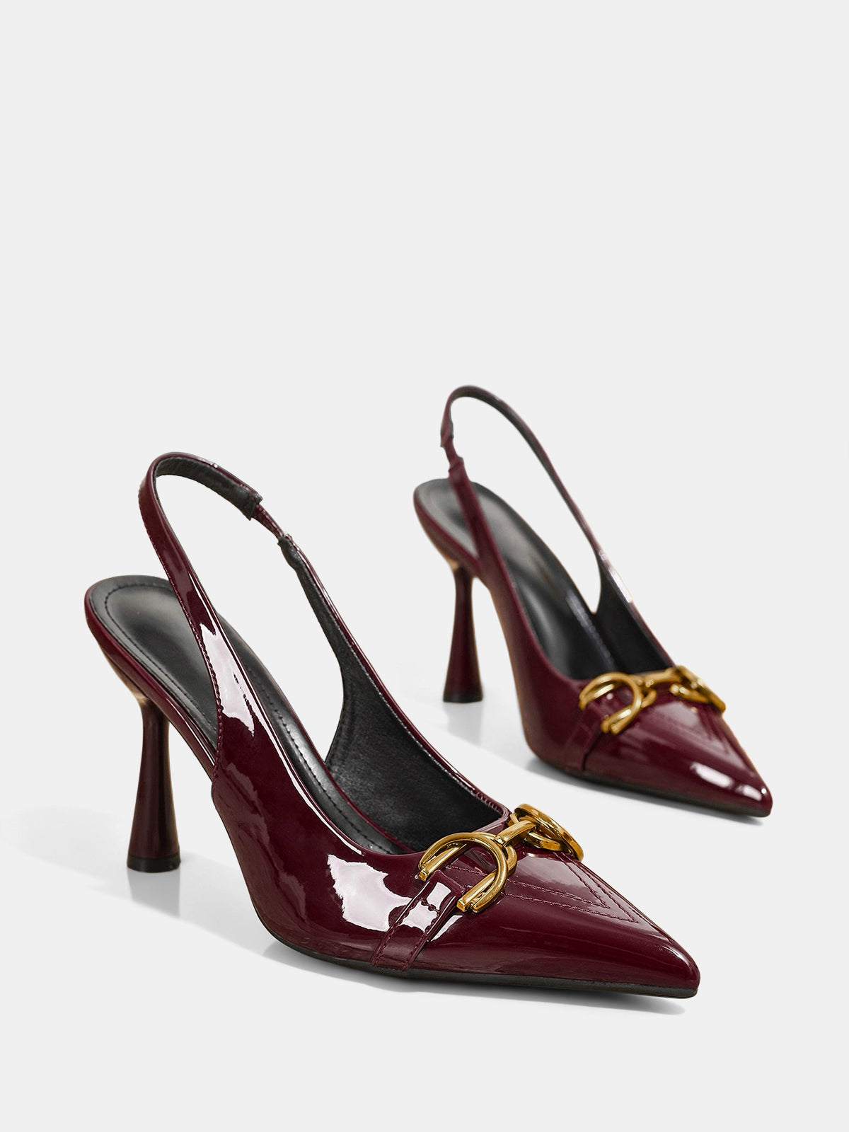 Horsebit Detail Slingback Pumps