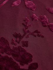 Floral Jacquard Mesh Maxi Skirt