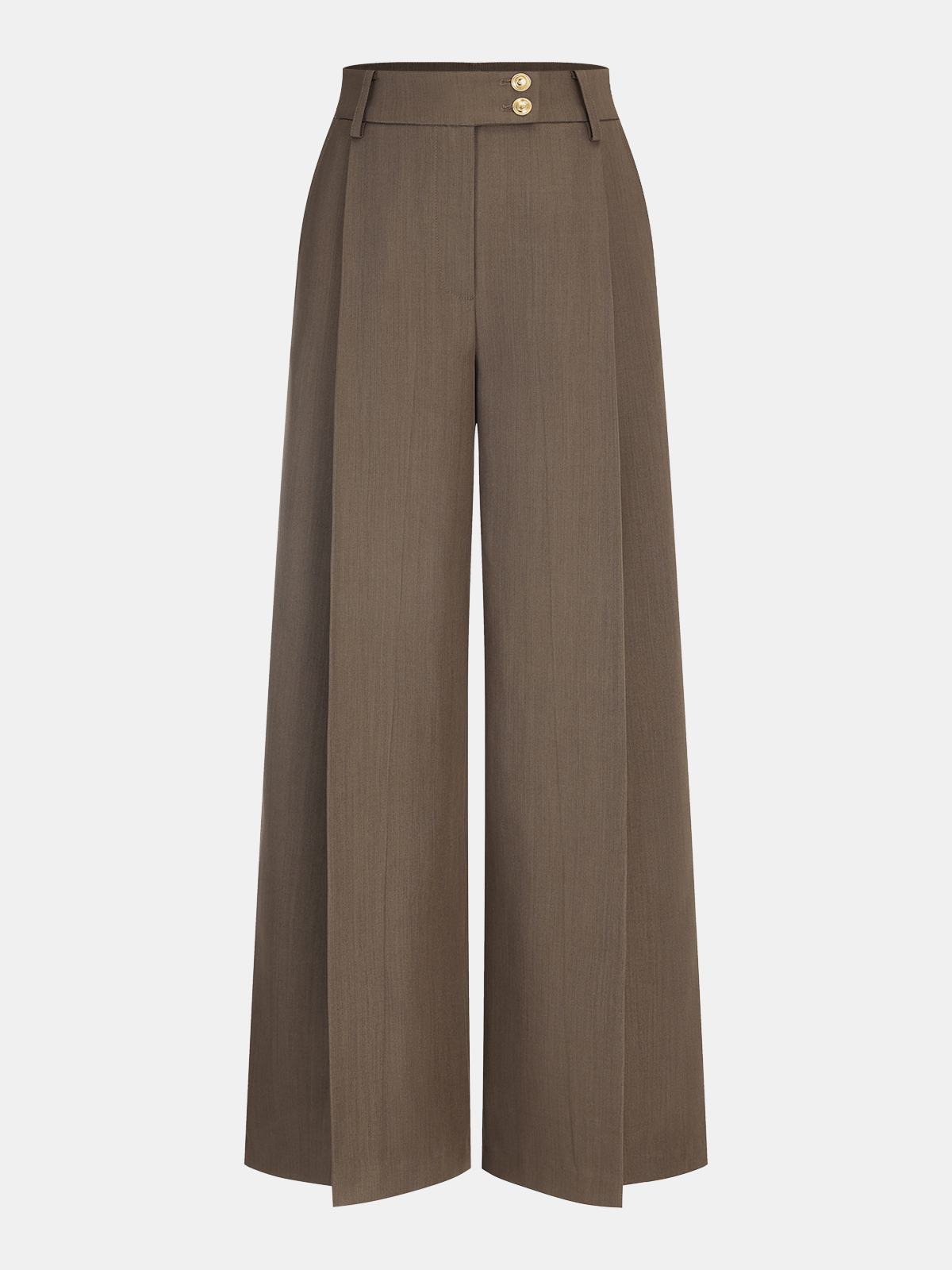 High-Waist Pleated Wide-Leg Pants