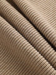 Asymmetric Cut-Out Shoulder Sweater