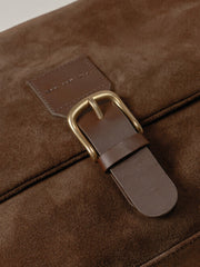 Suede Effect Shoulder Bag