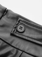 Faux Leather Maxi Pencil Skirt