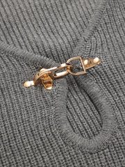 Metal Detail Knit Sweater