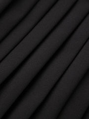 Pleated Panel Collared Sleeveless Mini Dress