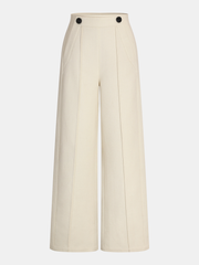 Mid-Waist Straight-Leg Pants