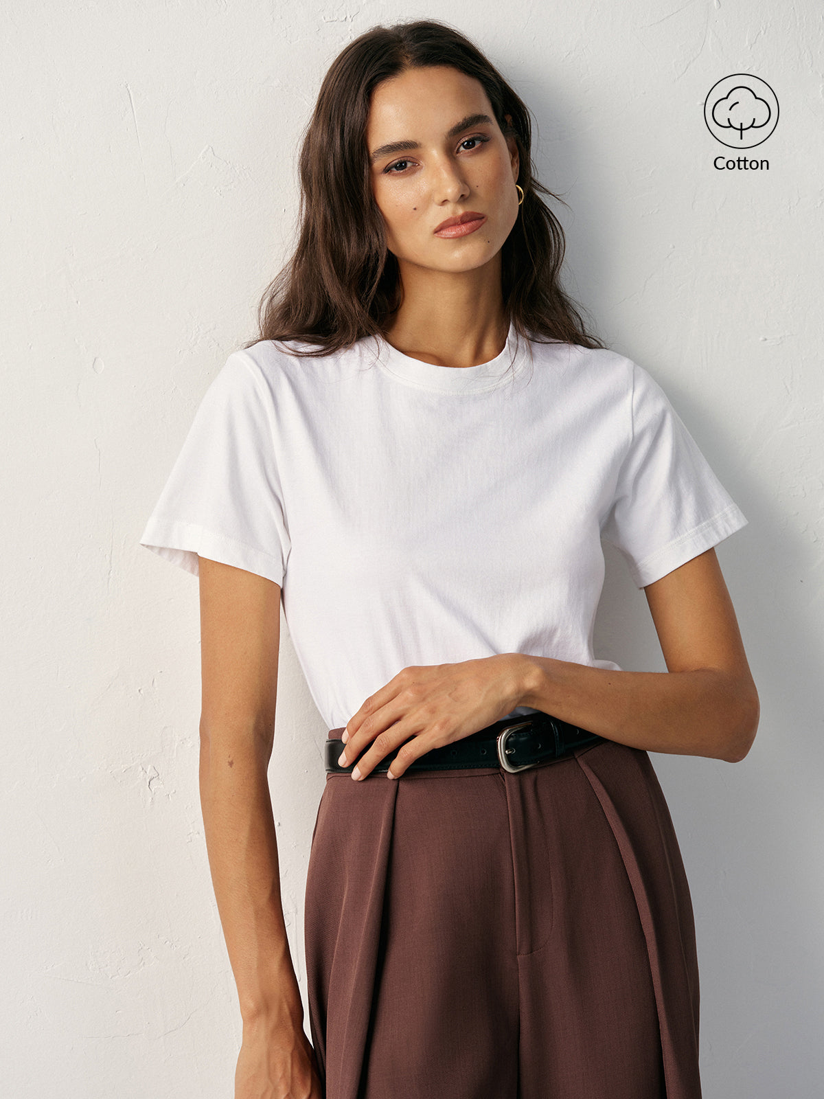 Cotton Crew Neck T-Shirt