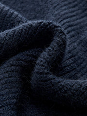 Contrast Trim Tie Neck Knit Vest