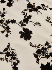 Metal Detail Floral Print Bodysuit