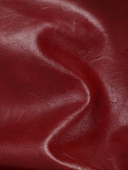 Belted Faux Leather Long Trench Coat