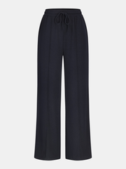 Ribbed Knit Top and Drawstring Pants Set