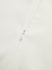 Pleated Hem Mock Neck Mini Dress